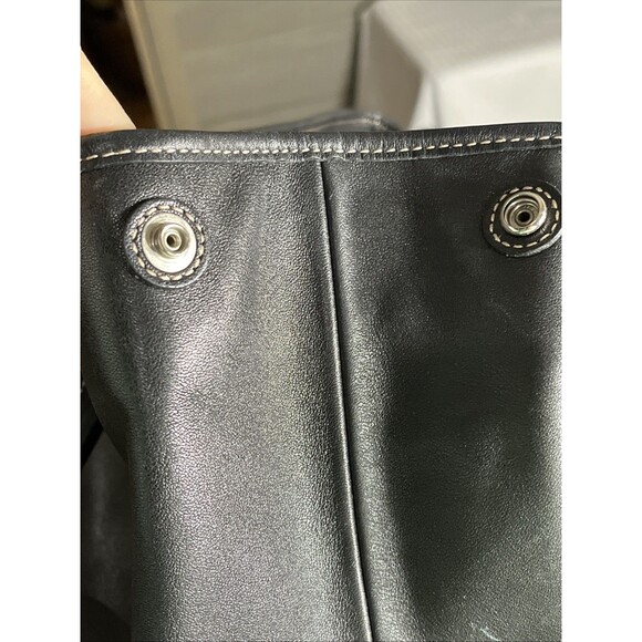 Vintage Coach Hampton Black Leather Purse Y2K Handbag E2J7757 - Picture 8 of 10